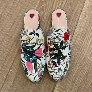 Gucci Floral Princeton Horsebit Mules NEW! SOLD